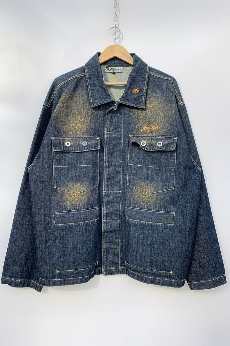 Giacca jeans vintage Johnny Blaze - tg. XL