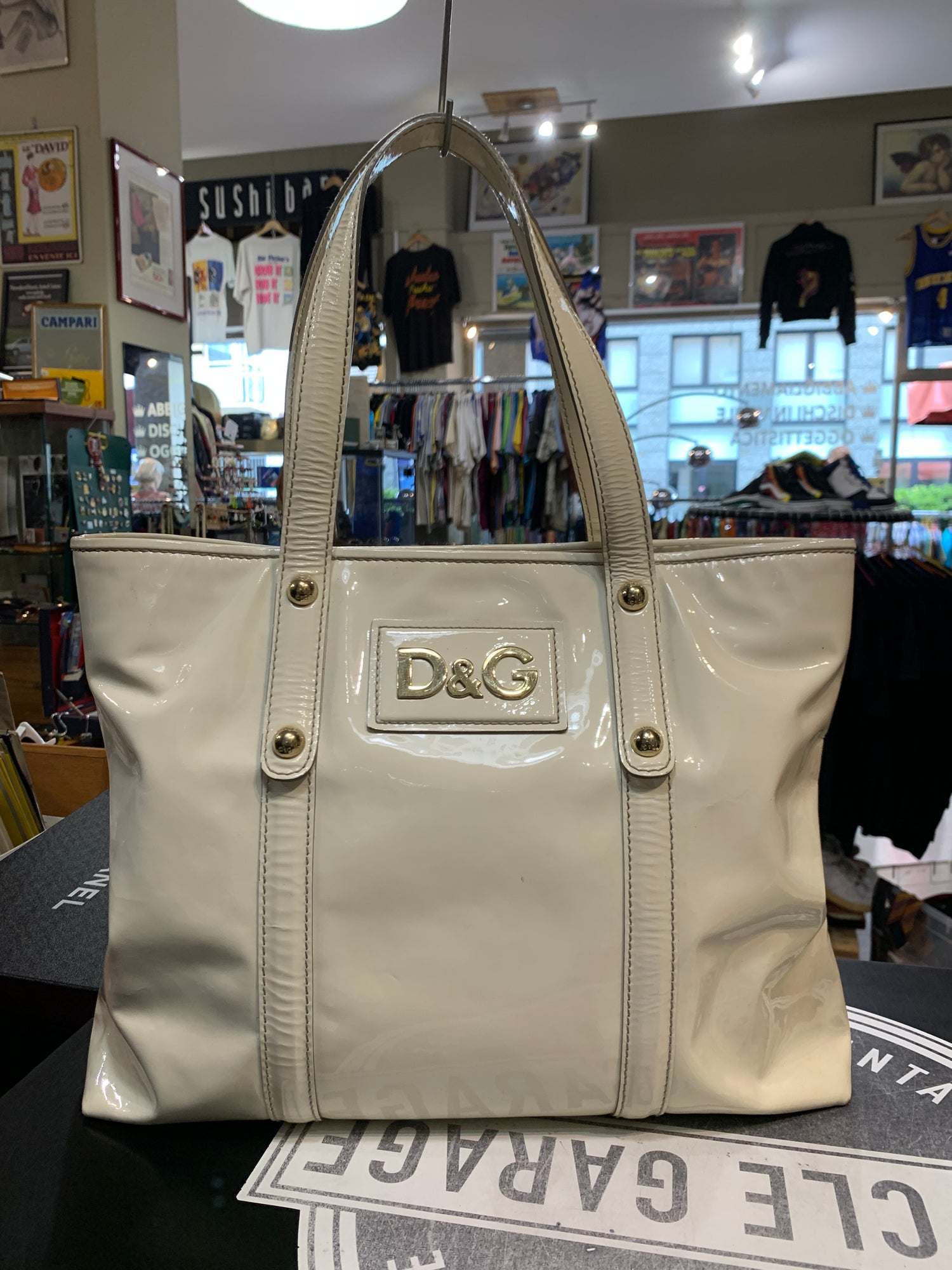 Borsa Dolce & Gabbana Estelle vernice bianca