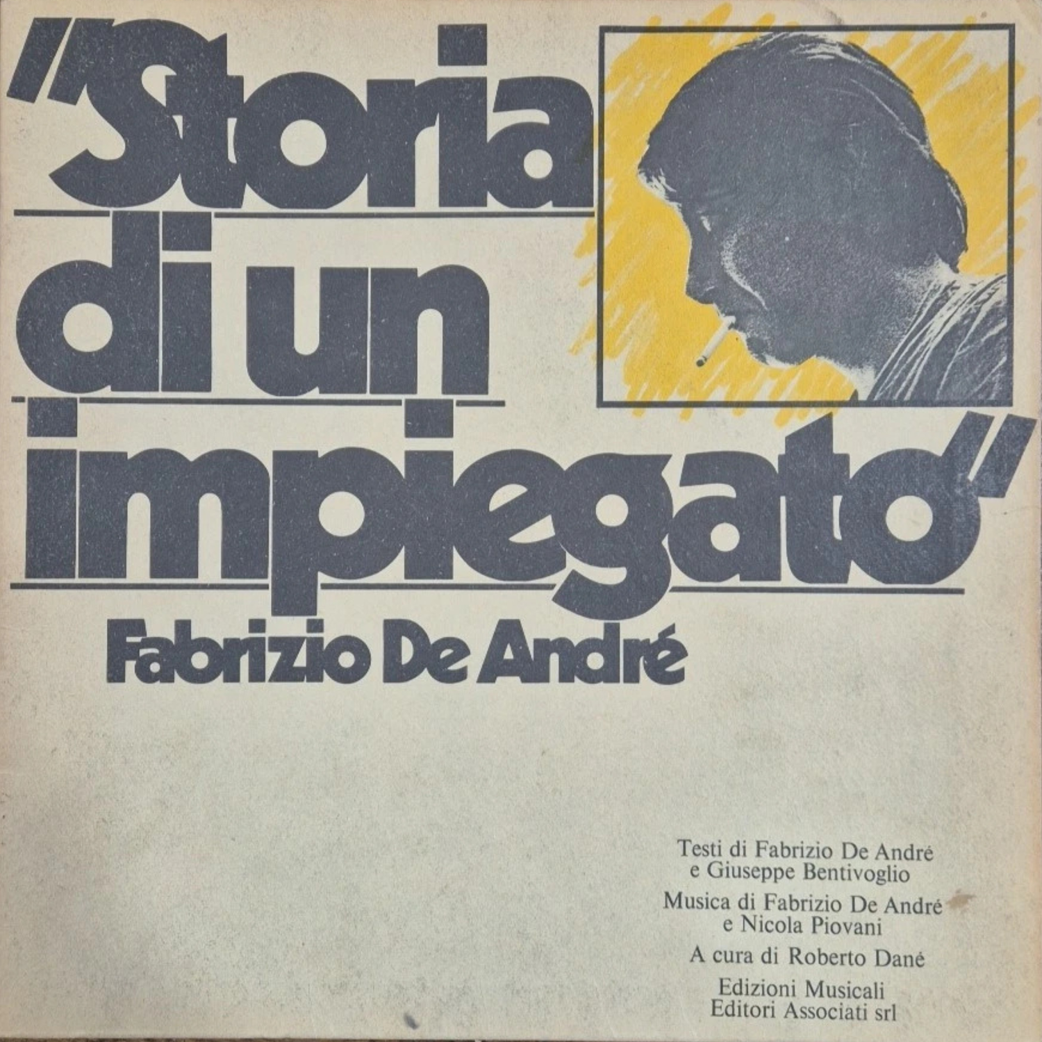 Fabrizio De Andrè - Storia Di Un Impiegato 1973 LP