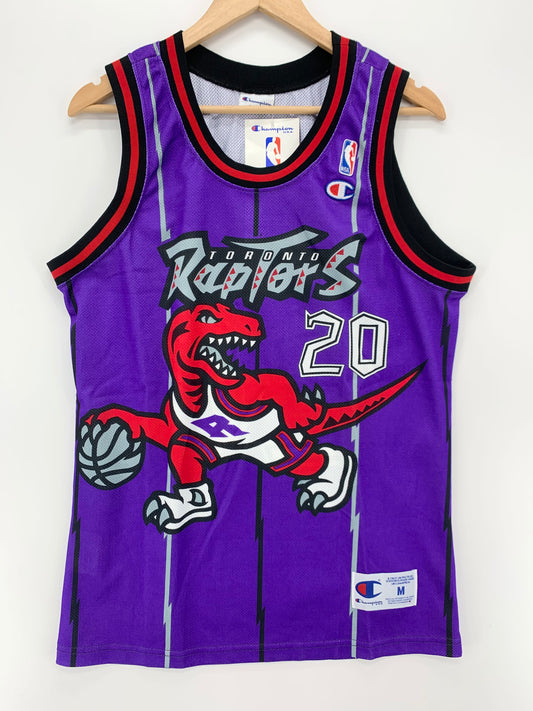 Maglia NBA Toronto Raptors Stoudamire Champion Vintage Anni '90 Deadstock Tg. M