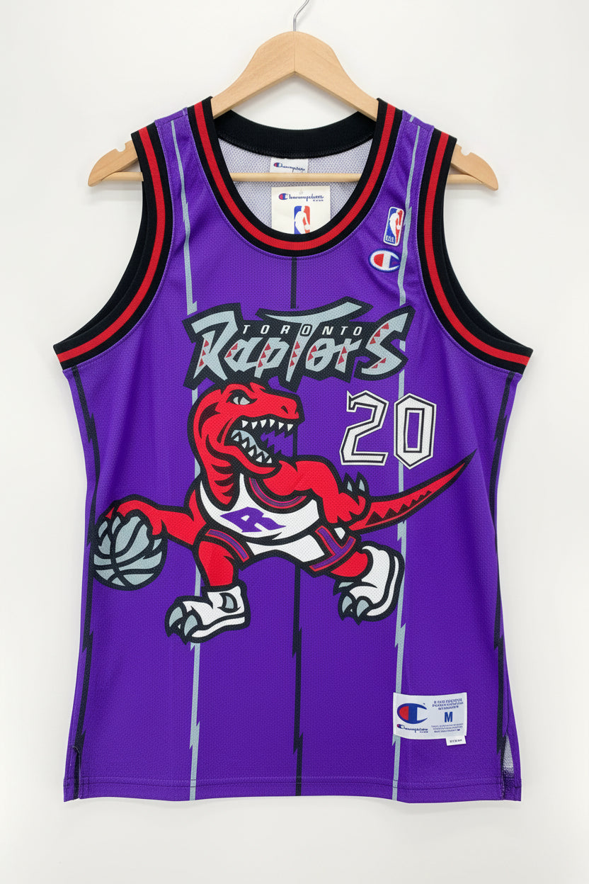 Maglia NBA Toronto Raptors Stoudamire Champion Vintage Anni 90’s Deadstock Tg. M