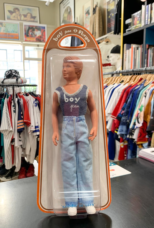 Bambola Boy Jeans Furga 1970 - sigillata, Made in Italy