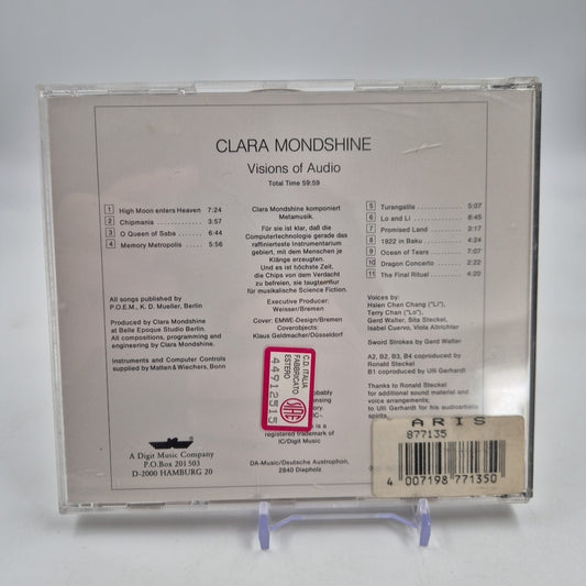 CD Dance CLARA MONDSHINE - Visions Of Audio ELECTRO INDUSTRIAL 1993