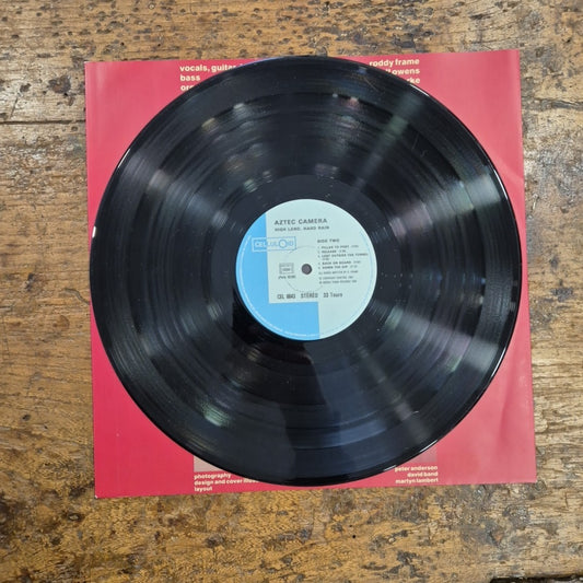 LP Aztec Camera - High Land Hard Rain CEL 6643 made In France Musica Rock Vinile
