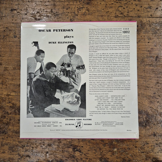 LP Oscar Peterson Plays Duke Ellington 33CX 10012 Musica Jazz Vinile 12