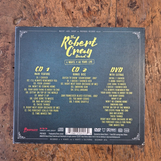 CD The Robert Cray Band 4 Nughts Of 40 Years Live 2 CD 1 DVD Box Set