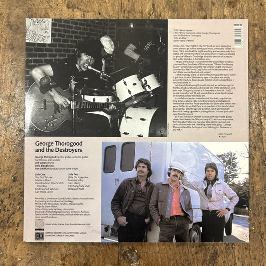 LP George Thorogood And The Destroyers - FIEND 55 Made In US Vinile Rock