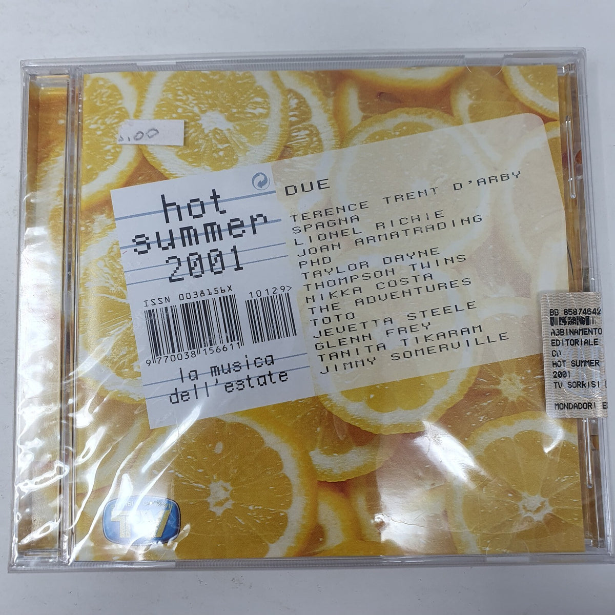CD Various Hot Summer 2001 - Due Sorrisi E Canzoni Tv Sealed