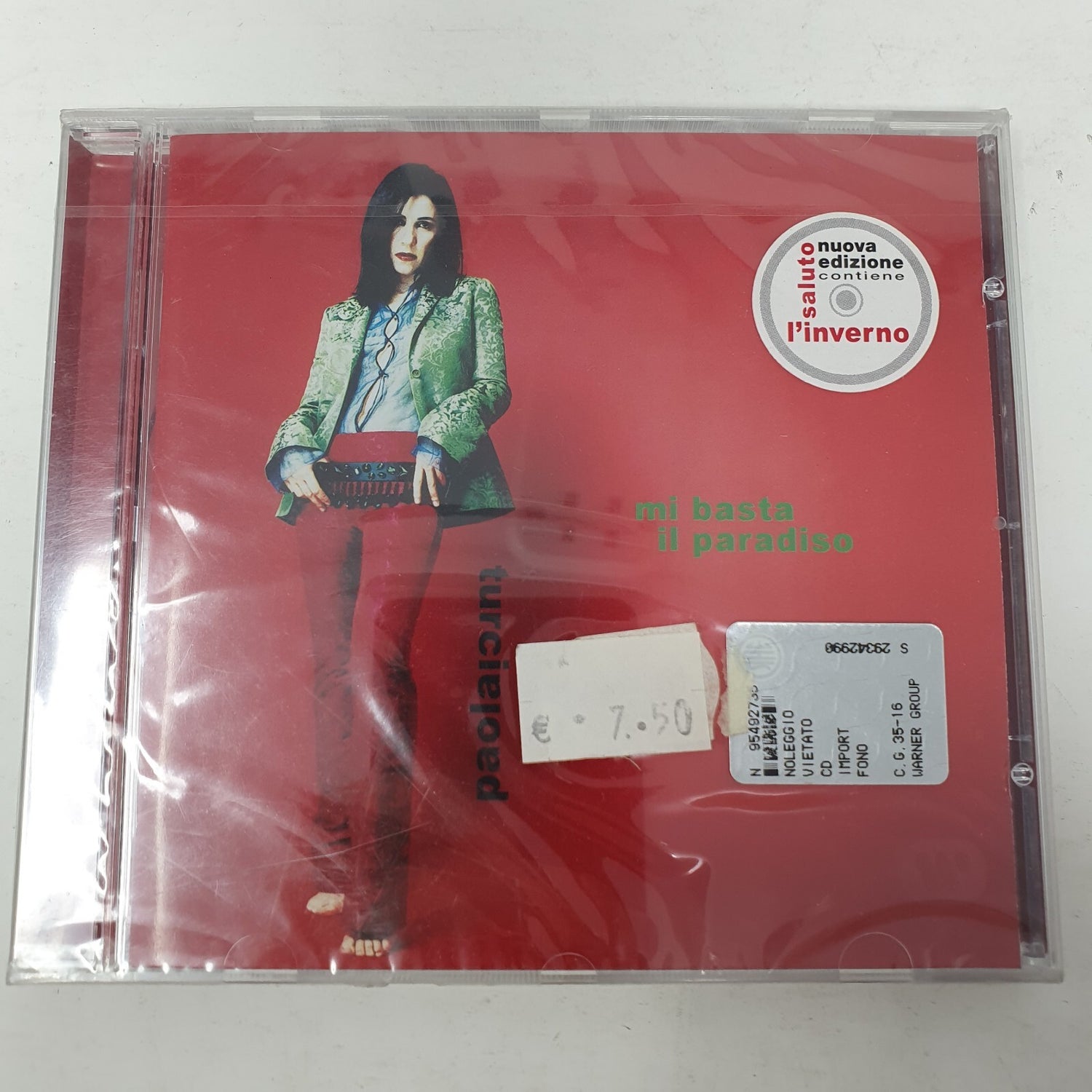 CD ITALIANA Paola Turci – Mi Basta Il Paradiso Sigillato