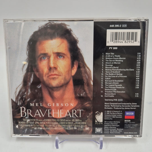 CD ost BRAVEHEART music From The Motion Picture Mel Gibson James Horner