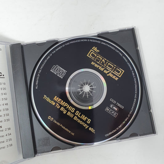 CD Memphis Slim's Tribute To Big Bill Broonzy, Leroy Carr, Cow Cow..