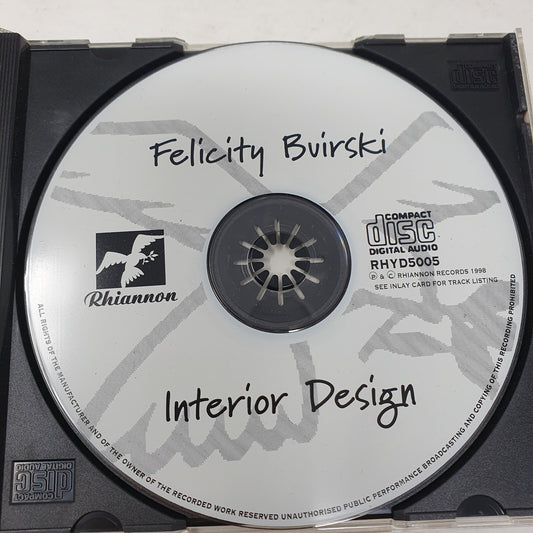 CD Felicity Buirski – Interior Design Rhiannon Records – RHYD5005