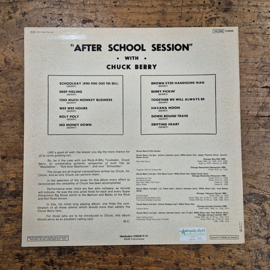 LP Chuck Berry - After School Session 515030 Made In France Musica Rock Vinile