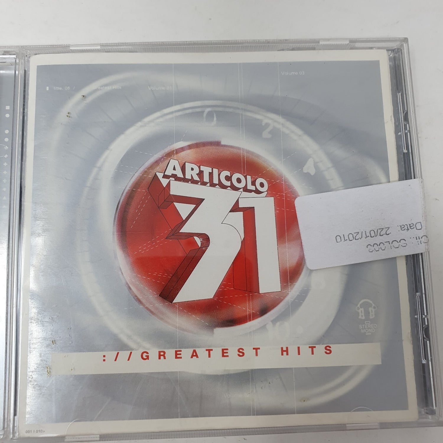 CD Articolo 31 – Greatest Hits Best Sound – 74321813562