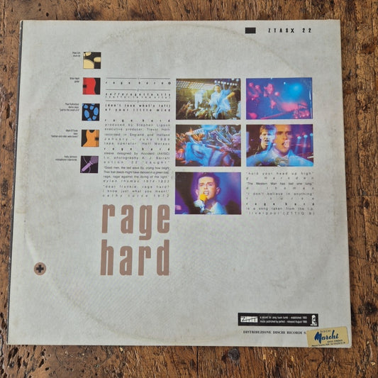 LP Frankie Goes To Hollywood - Rage Hard ZTASX 22 musica Rock Pop Vinile 1986