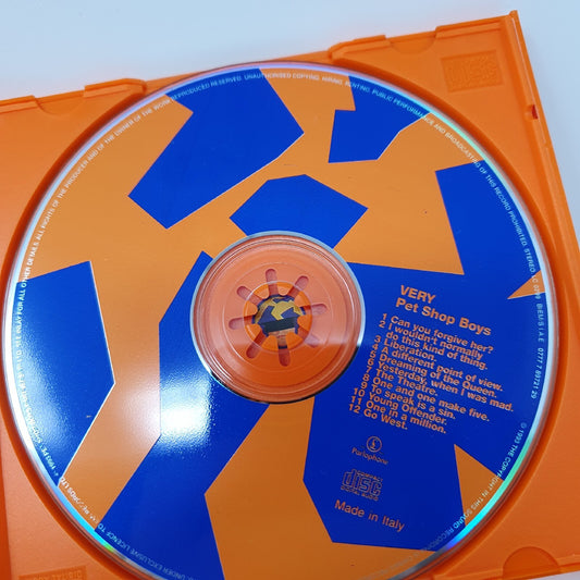 CD Pet Shop Boys – Very Parlophone – 0777 7 89721 2 9 Italy 1993