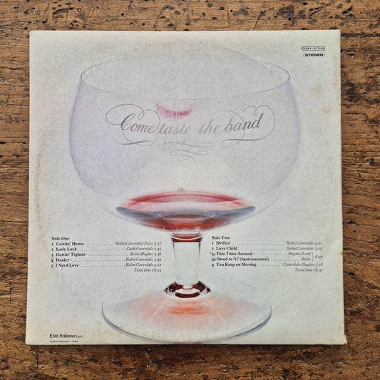 LP Deep Purple - Come Taste The Band Prima Stampa Italiana 1975
