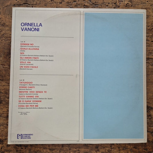 LP Ornella Vanoni Hit Parade International HP-06 Musica Italiana Vinile Pop