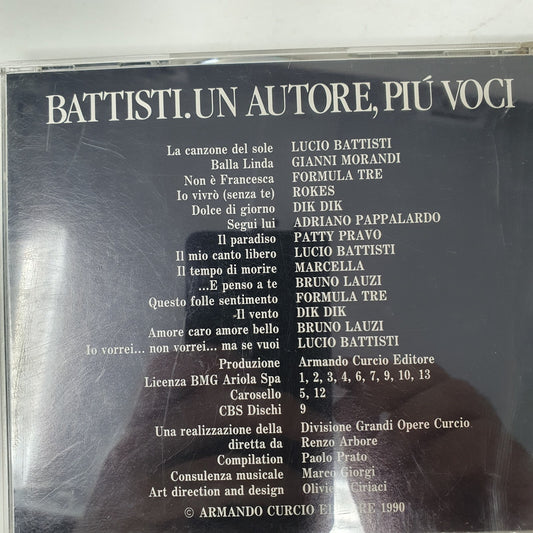 CD ITALIANA Various – Battisti. Un Autore, Più Voci Armando Curcio