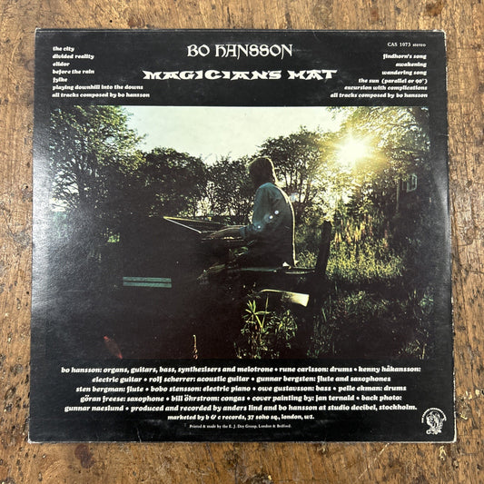LP Bo Hasson - Magician’s Hat CAS 1073 Vinile UK Prog Rock Progressive