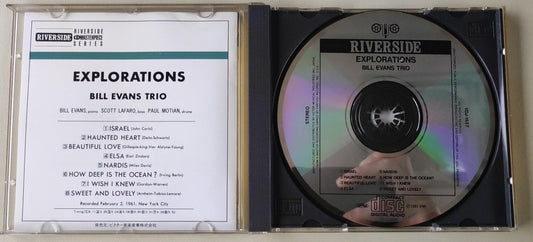 CD Bill Evans Trio* – Explorations Riverside Records Japan 1985