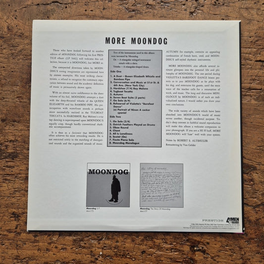 LP Moondog - More Moondog 4M176 Made In USA ristampa Musica Rock Vinile