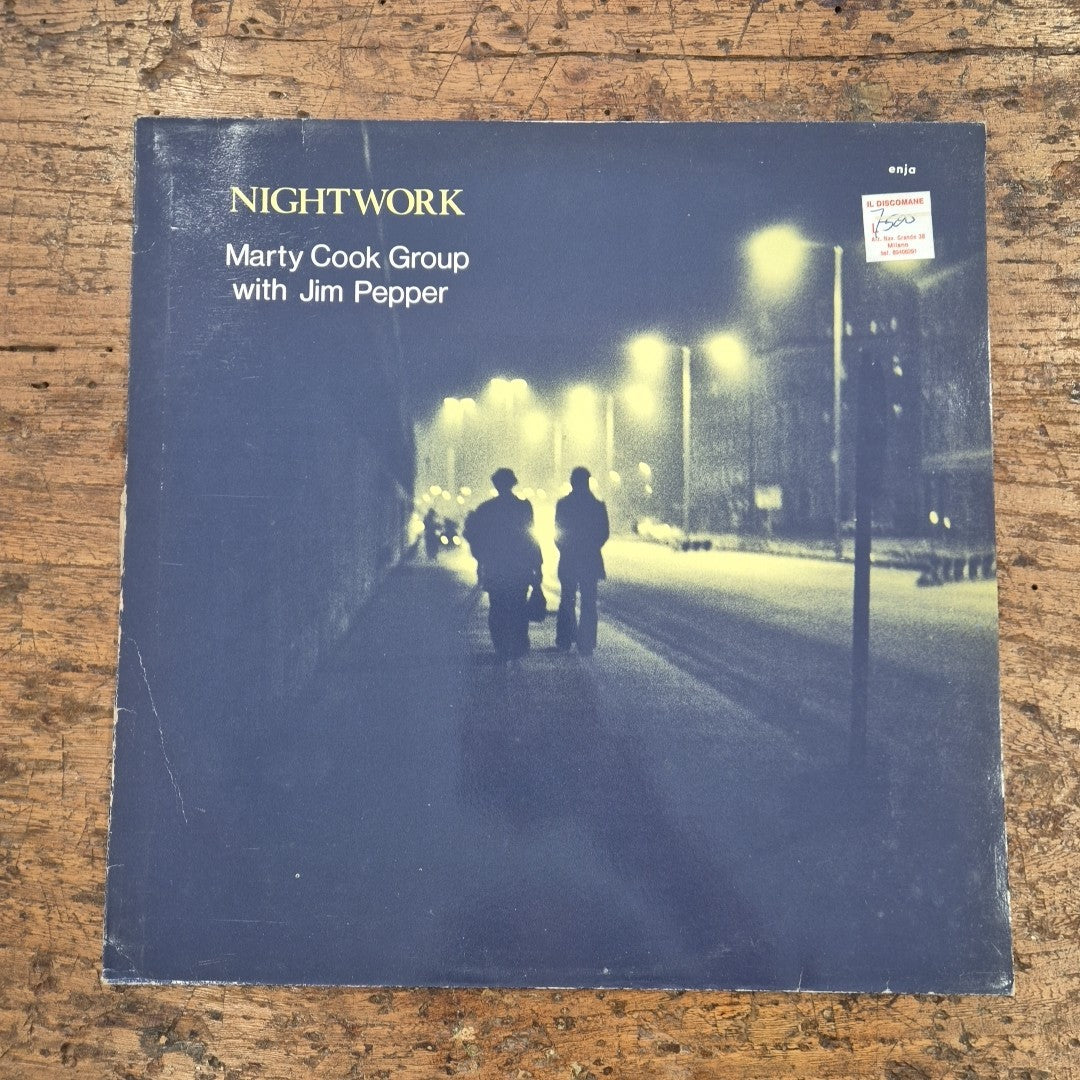LP Marty Cook Group With Jim Pepper - Nightwork musica JAZZ Vinile 12