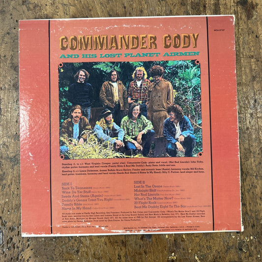 LP Commander Cody - Lost In The Ozone MCA-37107 Rock Folk Made In USA Vinile