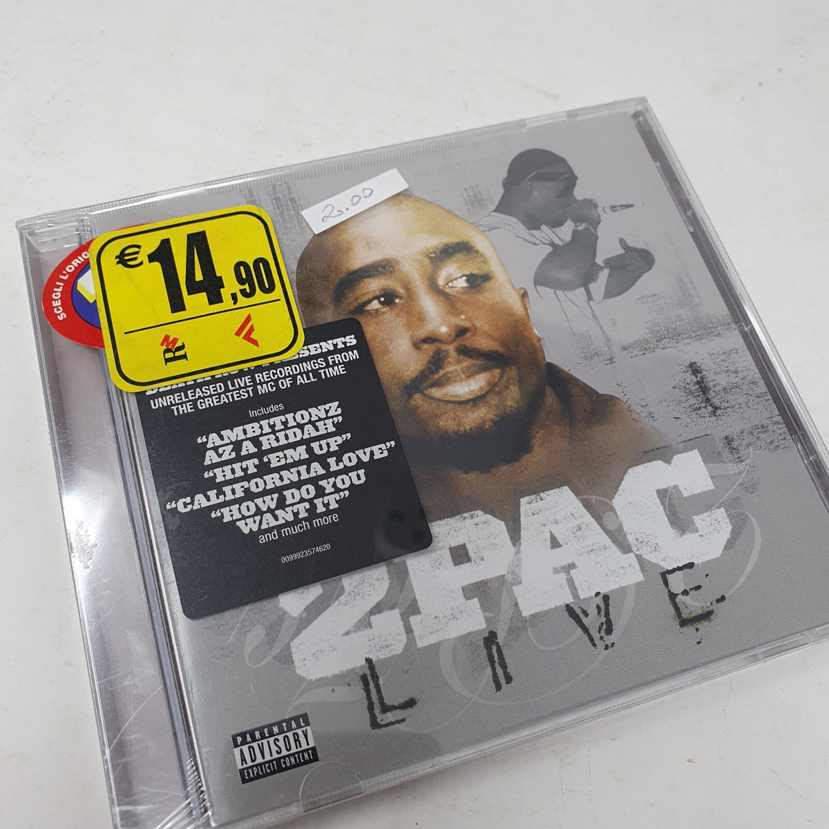 CD 2Pac – Live Death Row Records – 0099923574620 Sealed