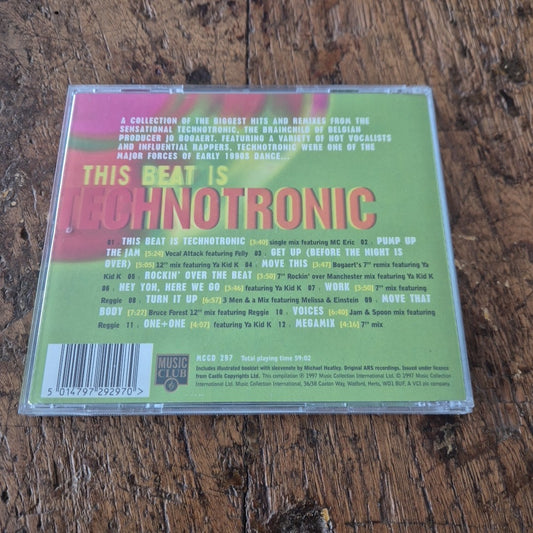 CD This Beat Is Technotronic Hits & Mixes MCCD 297 Get Up Pump Up Disco Dance