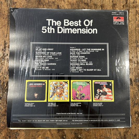 LP The Best Of 5th Dimension Plydor 2482 115 Italy 1973 Funk Soul Disco Vinile