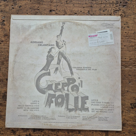 LP Adriano Celentano - Geppo Il Folle CLN 20099 Musica Italiana Vinile Vocal Pop