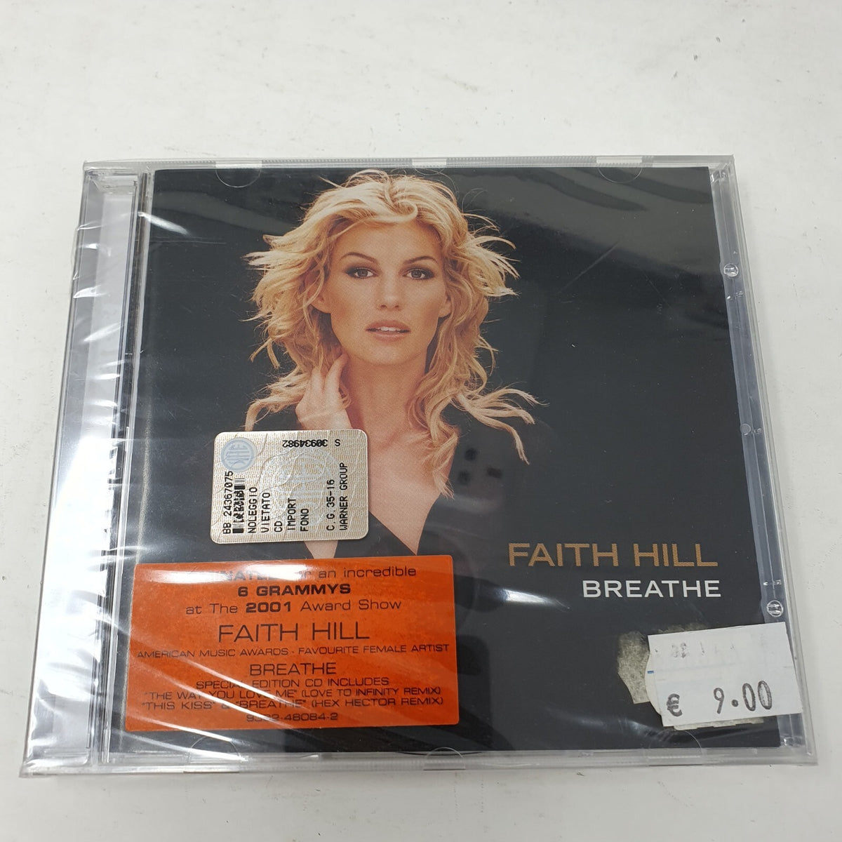 CD Faith Hill – Breathe Warner Bros. Records – 9362-48084-2Sealed