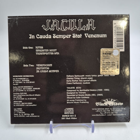 CD metal JACULA - IN CAUDA SEMPER STAT VENENUM Trash Hardcore Balck BWRCD 051-2
