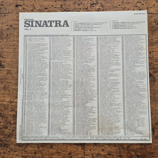 LP Frank Sinatra Vol. 2 SIGILLATO SM 3631 Jazz Big Band VINILE 12