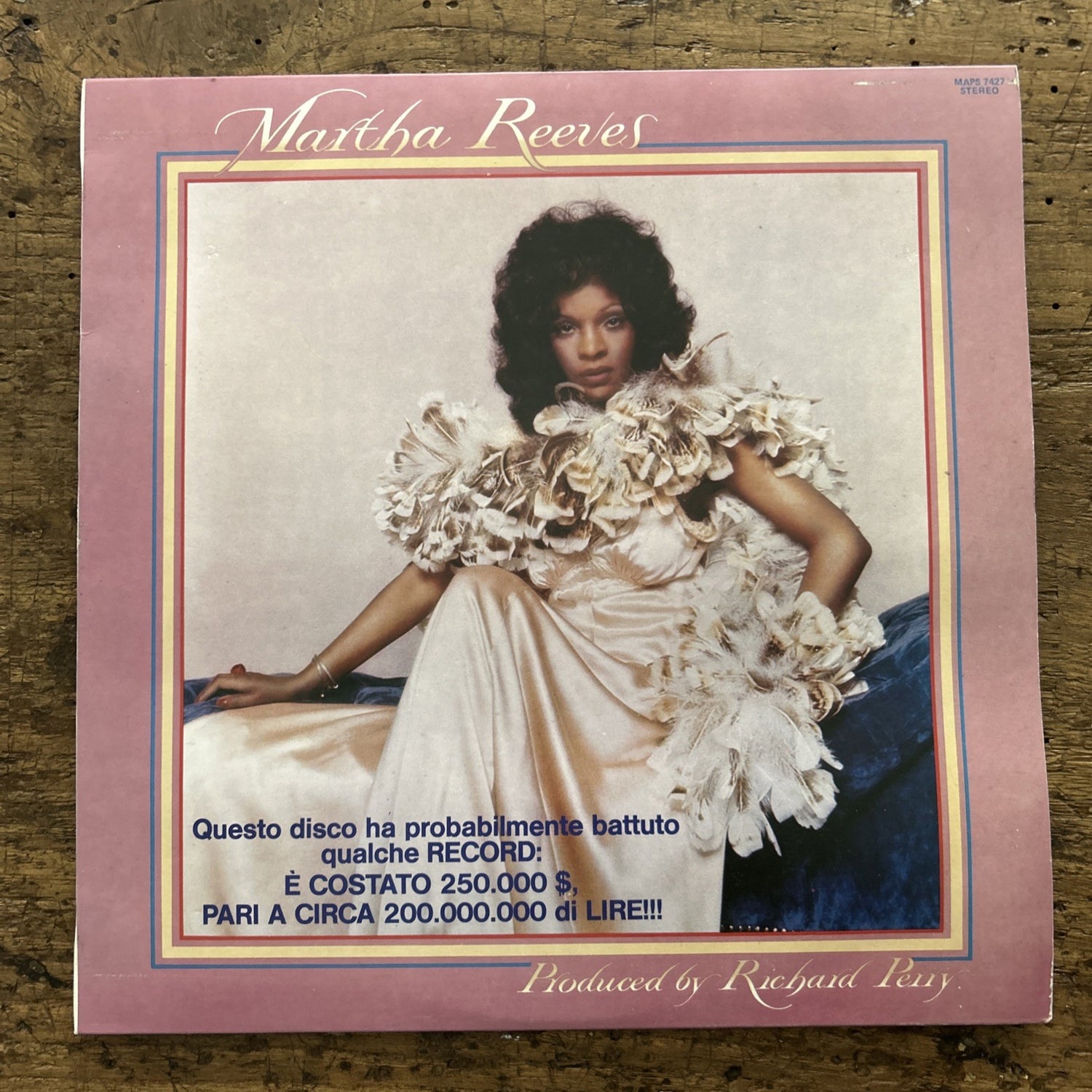 LP Martha Reeves MAPS 7427 Prima Stampa Italiana 1974Funk Soul Disco Vinile 12”