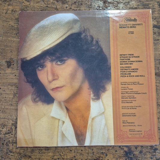 LP Renato Zero - Soggetti Smarriti ZL 34387 Zerolandia Musica Italiana Vinile