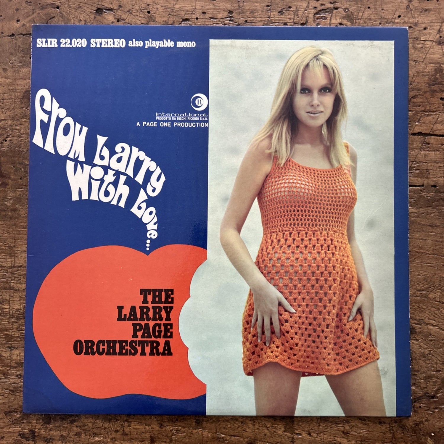 LP The Larry Page Orchestra - From Larry With Love Funk Soul Disco Vinile 12”