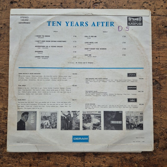 LP Ten Years After 140.002 Deram Made In France Musica Rock Vinile