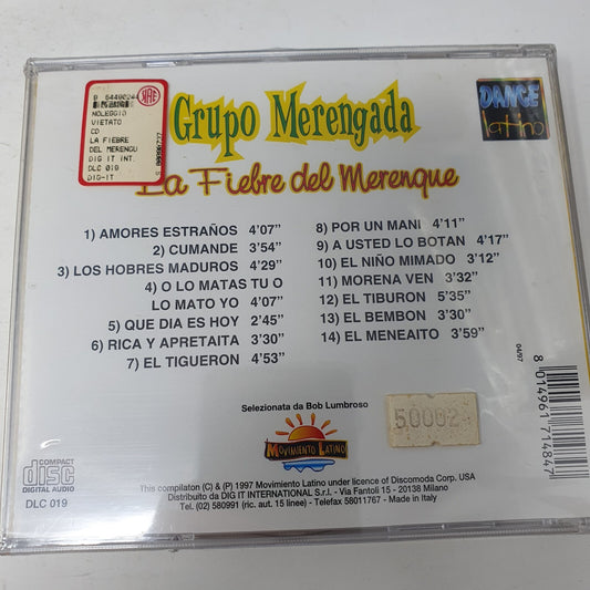 CD LATIN Grupo Merengata La Fiebre Del Merengue Sealed Italy 1997