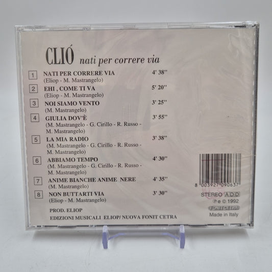 CD Cliò - Nati Per Correre Via Sigillato Sealed CDL 317 Musica Italiana