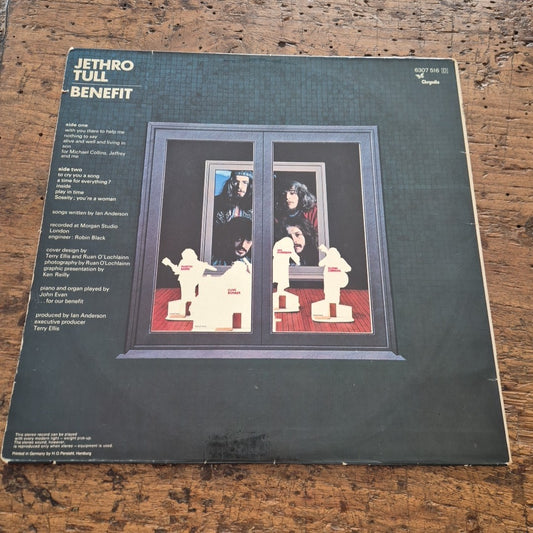 LP Jethro Tull - Benefit 6307 516 Made In Germany Musica Rock Vinile