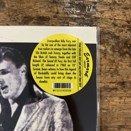 10" Vinyl Rock Billy Fury – The Sound Of Fury Demos Rock & Roll Italy 2002