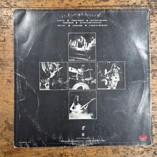 LP Rainbow - Rising Oyster 2391 224 Made In Italy 1976 Musica Rock Vinile