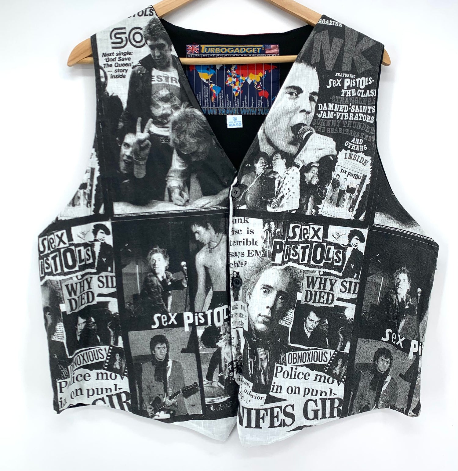 Gilet Uomo Sex Pistols 80’s TurboGadget concert tg. XL