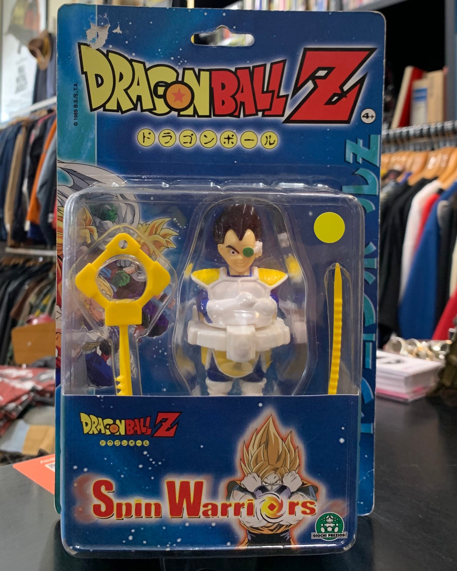 Dragon Ball Z Vegeta Spin Warriors - Bandai 1989, blister originale