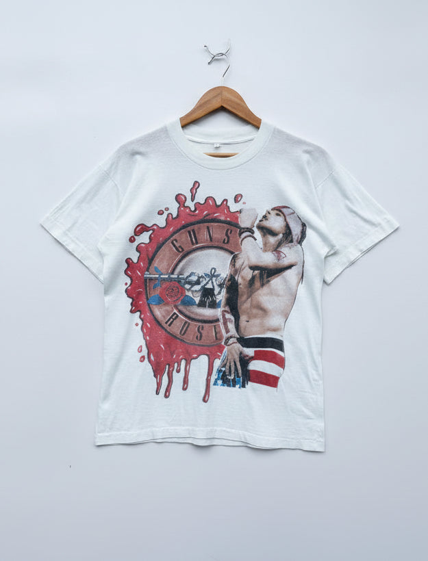 T-Shirt Vintage Guns N’ Roses 1992 Use Your Illusion World Tour single stitch tee
