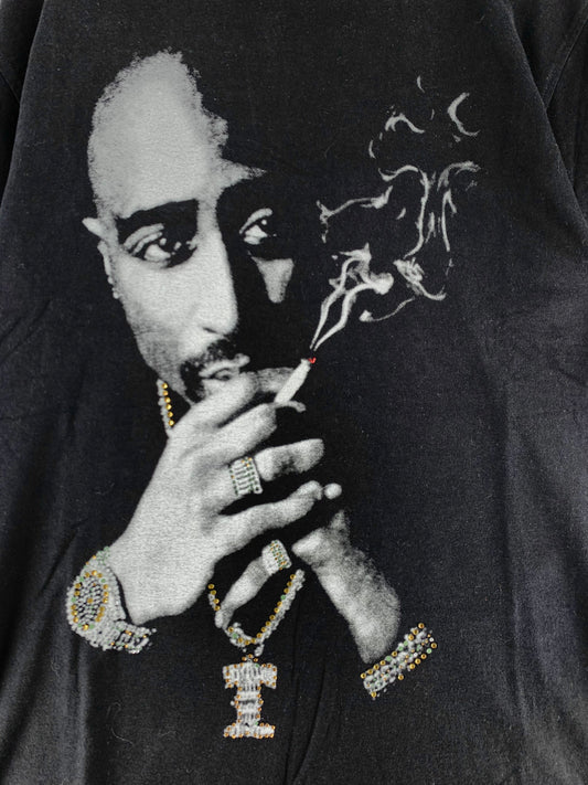 T-Shirt Vintage Makaveli Tupac Anni '90 USA Tg. L