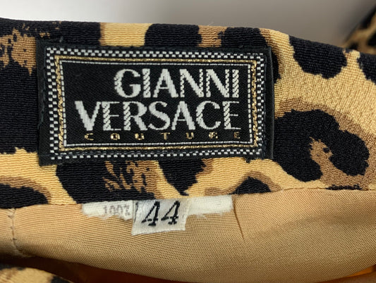 GONNA ANIMALIER DONNA GIANNI VERSACE 80’s Seta