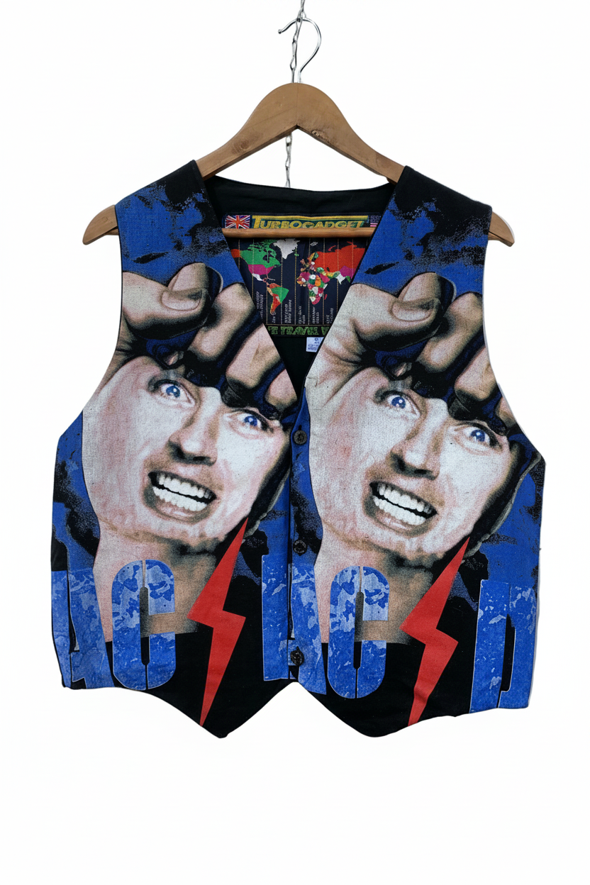 Gilet AC/DC vintage - Turbogadget, tg. XL